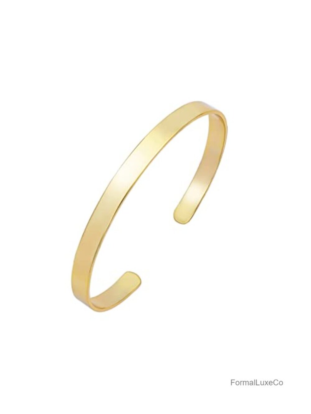 14K Gold Plated Adjustable Cuff Bracelet Open Chunky Bangles for Women Non